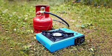 Bếp gas mini xài bình gas lớn được không?