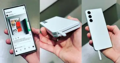 Galaxy Z Fold 6 lộ diện hình ảnh nguyên mẫu với khe cắm bút S Pen hiện đại