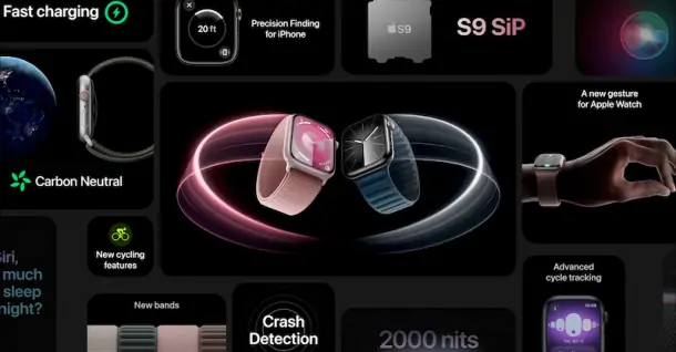 Apple Watch Series 9 ra mắt với mức giá khởi điểm từ 399 đô, sử dụng chip S9 mới