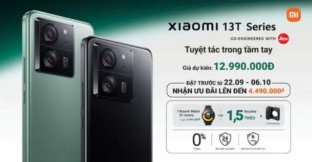Đặt trước Xiaomi 13T nhận ngay ưu đãi hấp dẫn lên đến 4.490.000 đồng tại Siêu Thị Điện Máy - Nội Thất Chợ Lớn