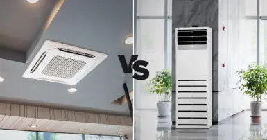 So sánh máy lạnh tủ đứng và máy lạnh âm trần - Nên chọn mua loại nào?