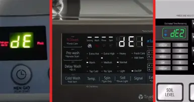 Hướng dẫn cách sửa lỗi DE, DE1, DE2 máy giặt LG