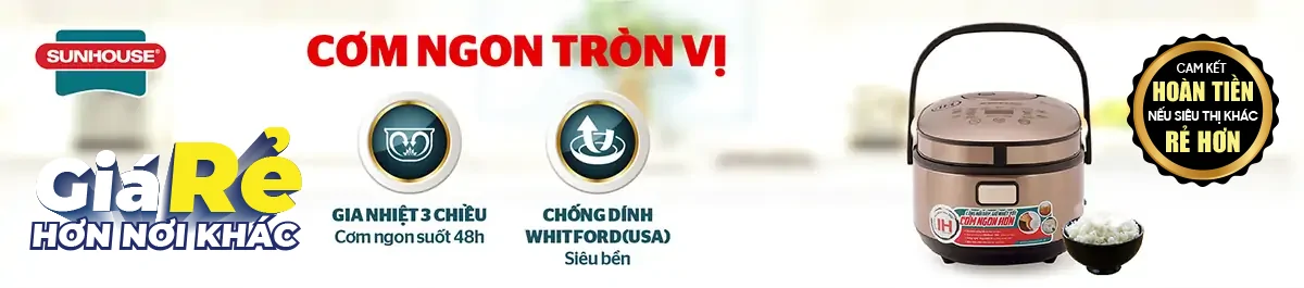 Nồi Cơm Điện Tử Sunhouse