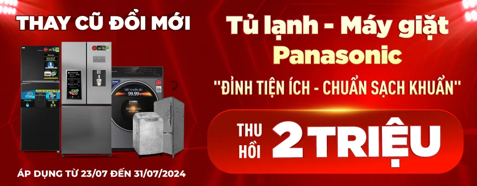 Thu cũ đổi mới Panasonic – Chuyên gia giảm dư lượng thuốc trừ sâu – Diệt khuẩn 99.99%