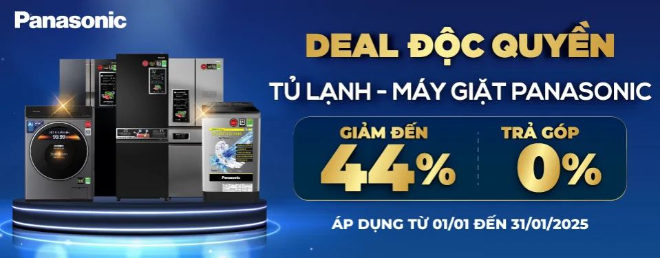 Panasonic - Deal độc quyền tủ lạnh, máy giặt