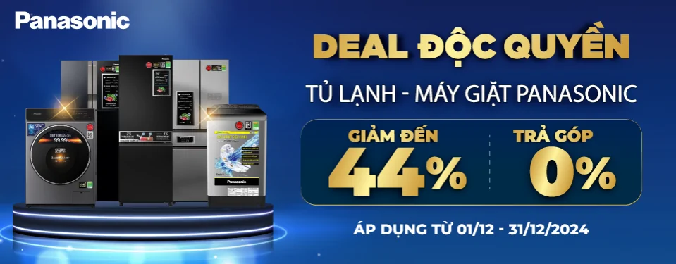 Panasonic - Deal độc quyền tủ lạnh, máy giặt