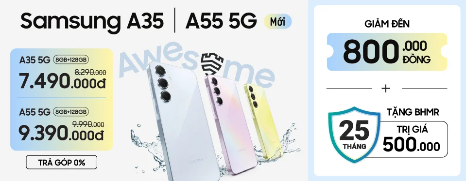 Samsung A35/A55 giảm sốc