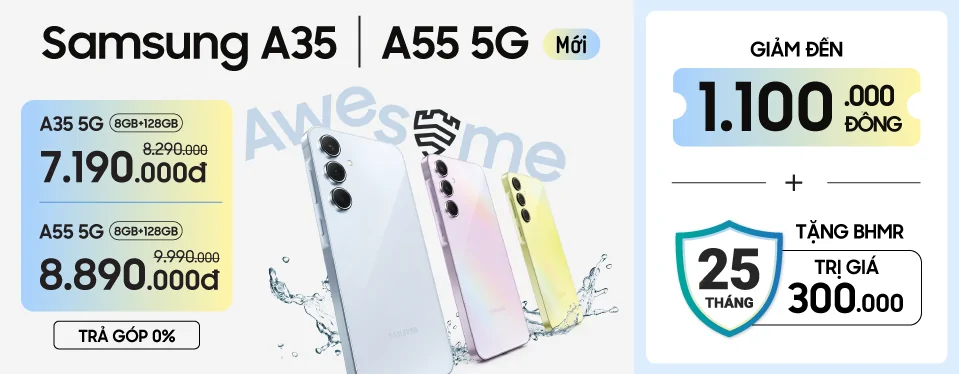 Samsung A35/A55 giảm sốc