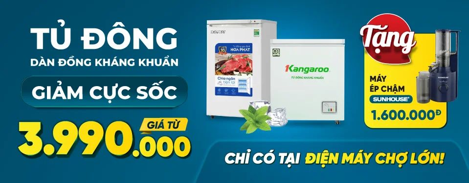 Tủ đông kháng khuẩn sale lớn quà xịn