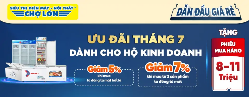 Ưu đãi Tủ đông - Tủ mát dành cho Hộ Kinh Doanh