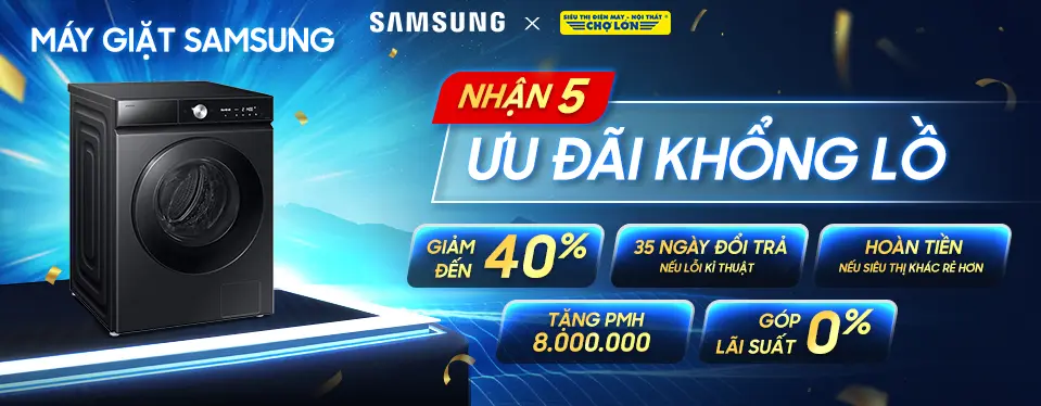 Nữ hoàng giặt sấy Samsung