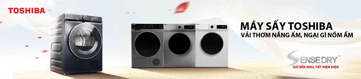 Máy sấy Toshiba - Vải thơm nắng ấm, Ngại gì ồm ẩm