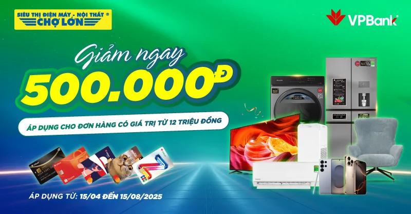 VPBank giảm ngay 500K