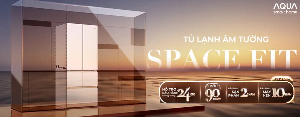 Aqua Smart Home - Tủ lạnh âm tường SpaceFit