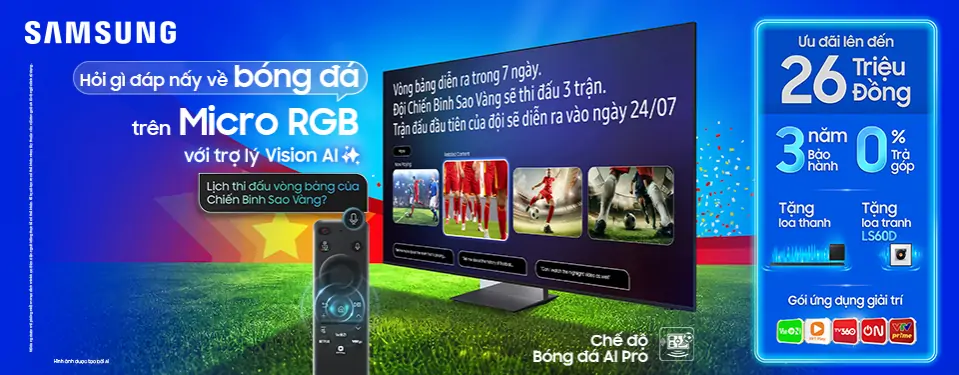 Hỏi gì đáp nấy về bóng đá trên Micro RGB với trợ lý Vision AI