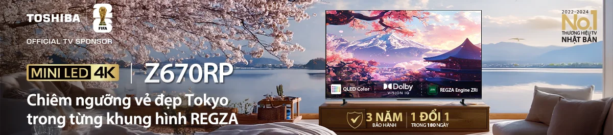 Smart Tivi Mini LED Toshiba AI 4K - Trải nghiệm giải trí đẳng cấp