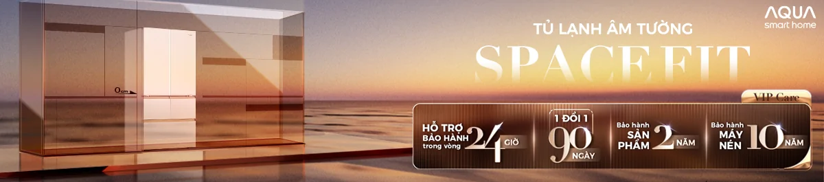 Aqua Smart Home - Tủ lạnh âm tường SpaceFit