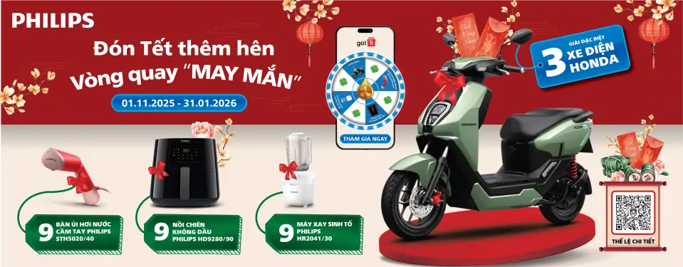 Vòng quay may mắn Philips - Đón tết thêm hên