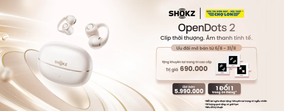 Ưu Đãi Mở Bán Tai Nghe Shokz OpenDots 2