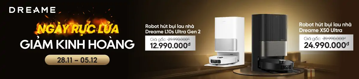 Robot Hút Bụi Dreame Giảm Kinh Hoàng