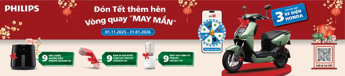 Vòng quay may mắn Philips - Đón tết thêm hên