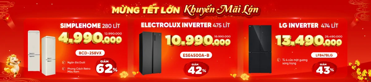 Tủ lạnh mừng Tết