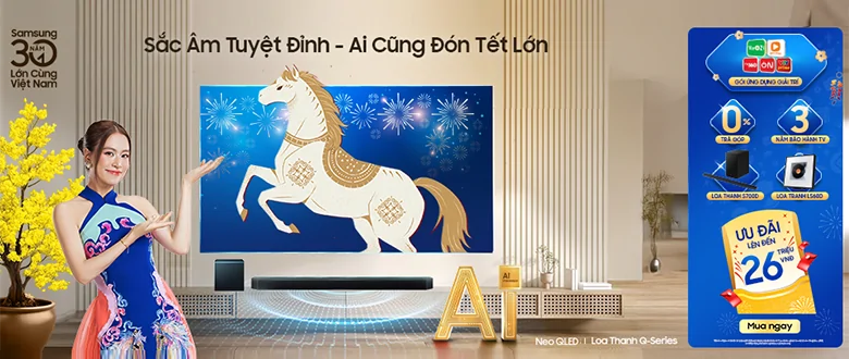 Tivi Samsung Mừng Tết