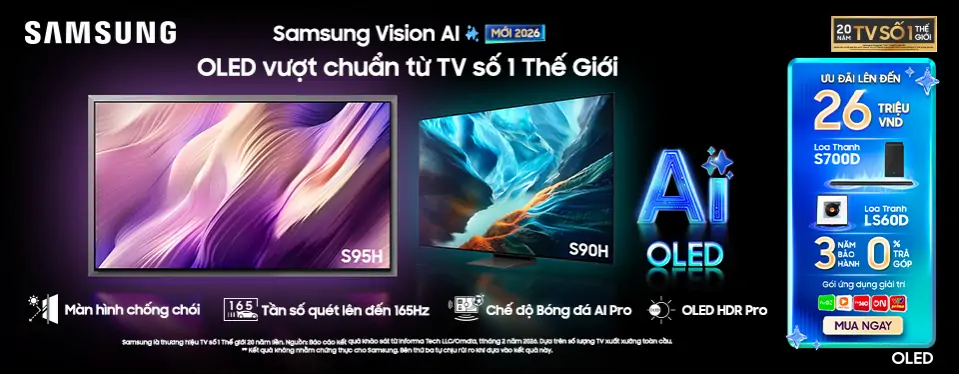 Samsung vision AI - Tivi OLED vượt chuẩn