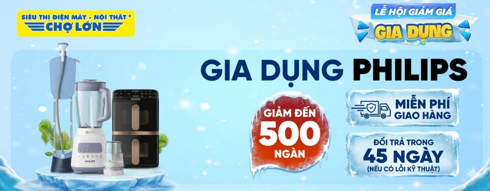 Gia dụng Philips giảm đến 500K