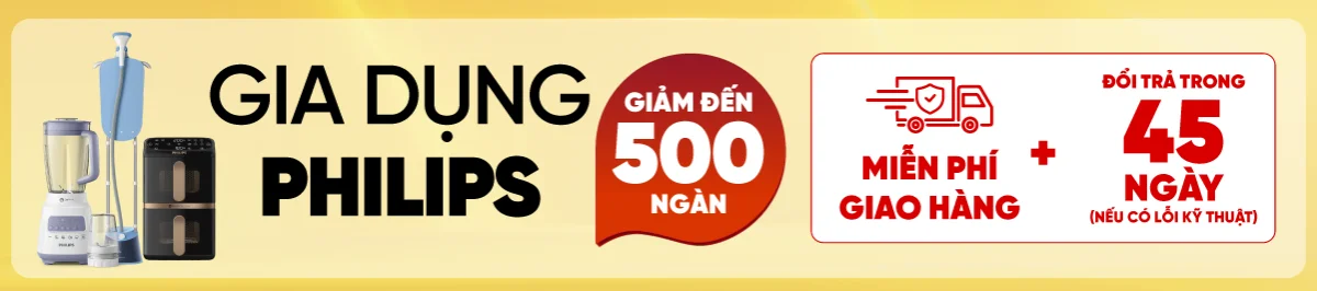 Gia dụng Philips giảm đến 500K