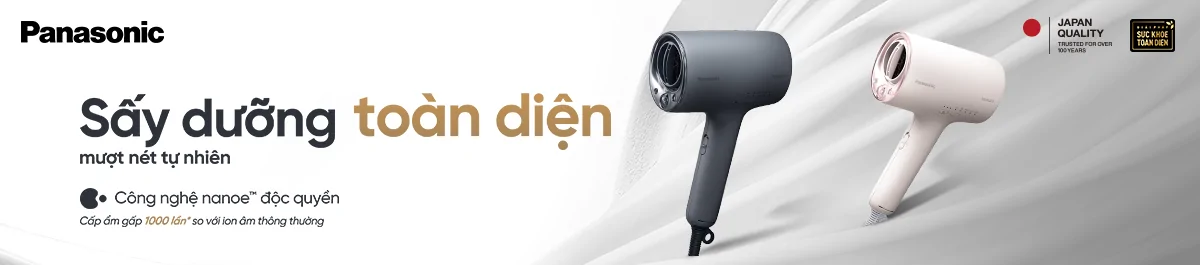 Sấy dưỡng toàn diện, mượt mát tự nhiên