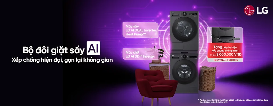 Bộ đôi giặt sấy AI
