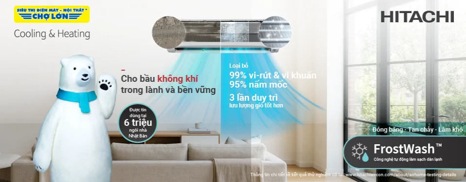 Máy lạnh Hitachi - Trong lành & Bền vững