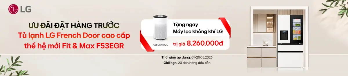 Mua tủ lạnh LG tặng máy lọc không khí