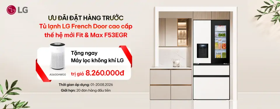 Mua tủ lạnh LG tặng máy lọc không khí