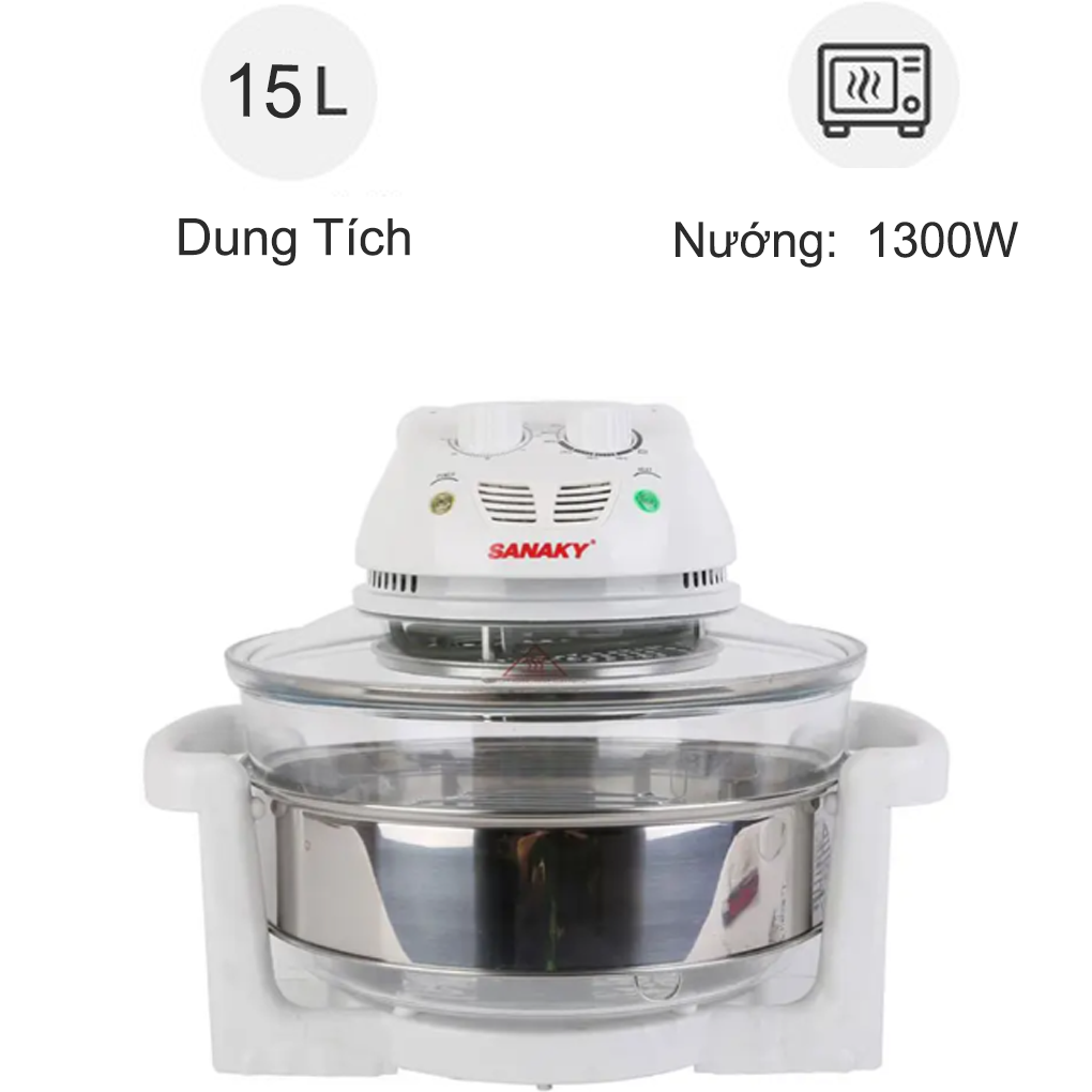 Lò nướng thủy tinh Sanaky VH-158T 15 lít