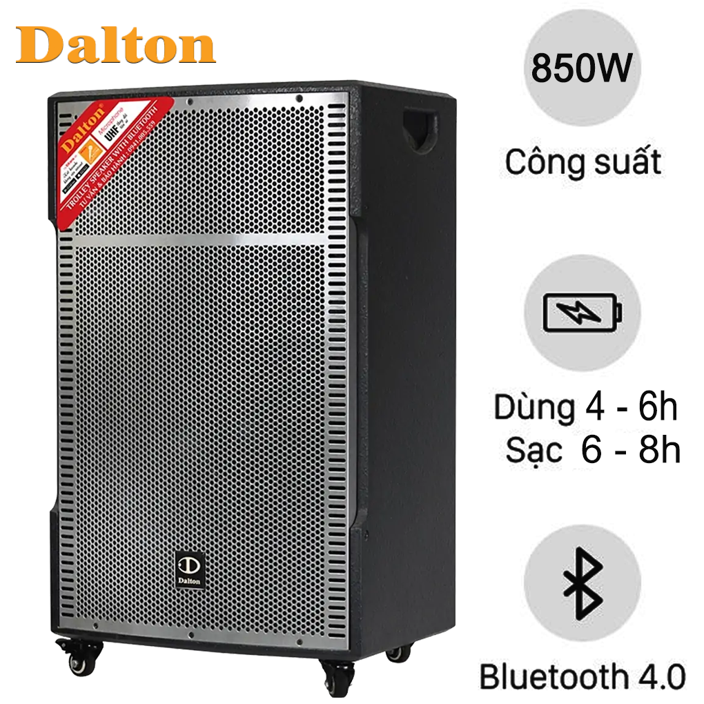 1. Đặc điểm nổi bật của loa kéo Dalton 850W