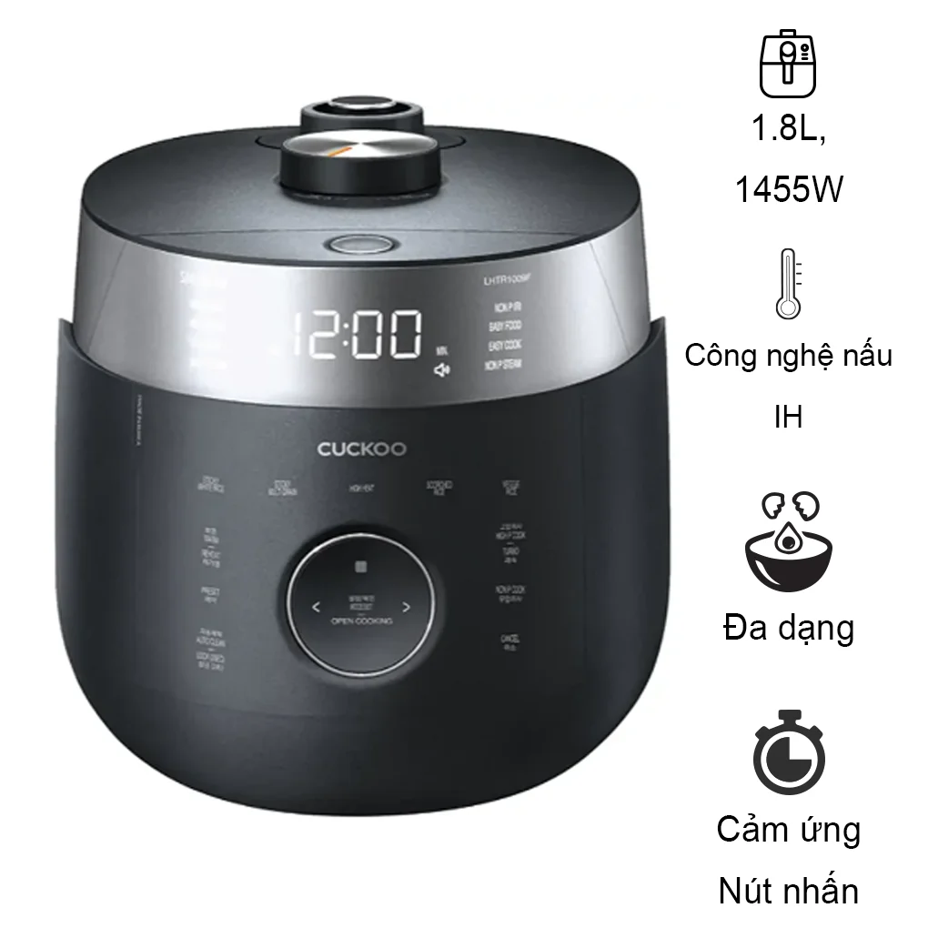 Nồi Cơm Điện Cao Tần Cuckoo CRPLHTR1009F 1.8 lít