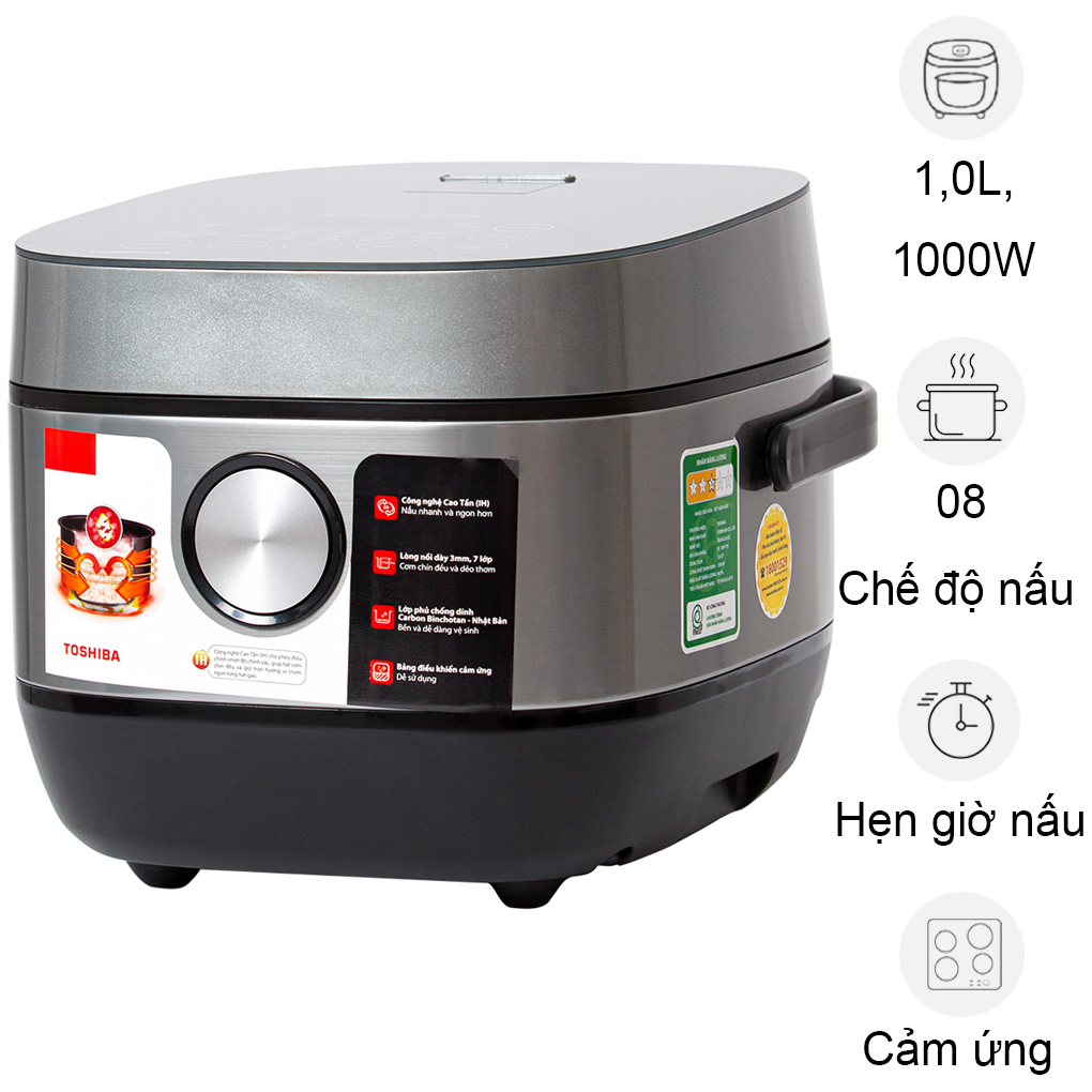 Nồi Cơm Điện Cao Tần Toshiba RC-10IP1PV 1 Lít