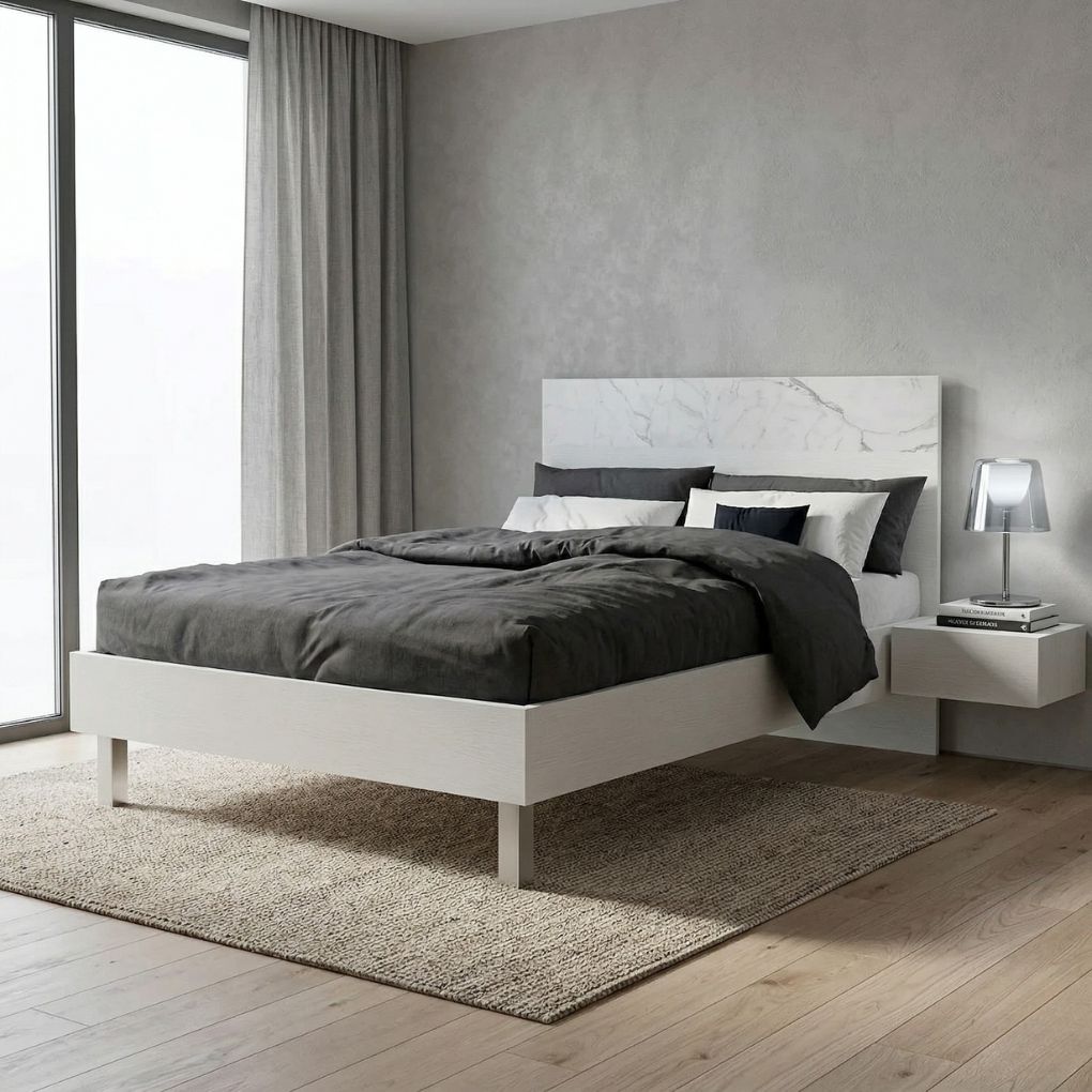 Giường ngủ Queen NS12020 Trắng