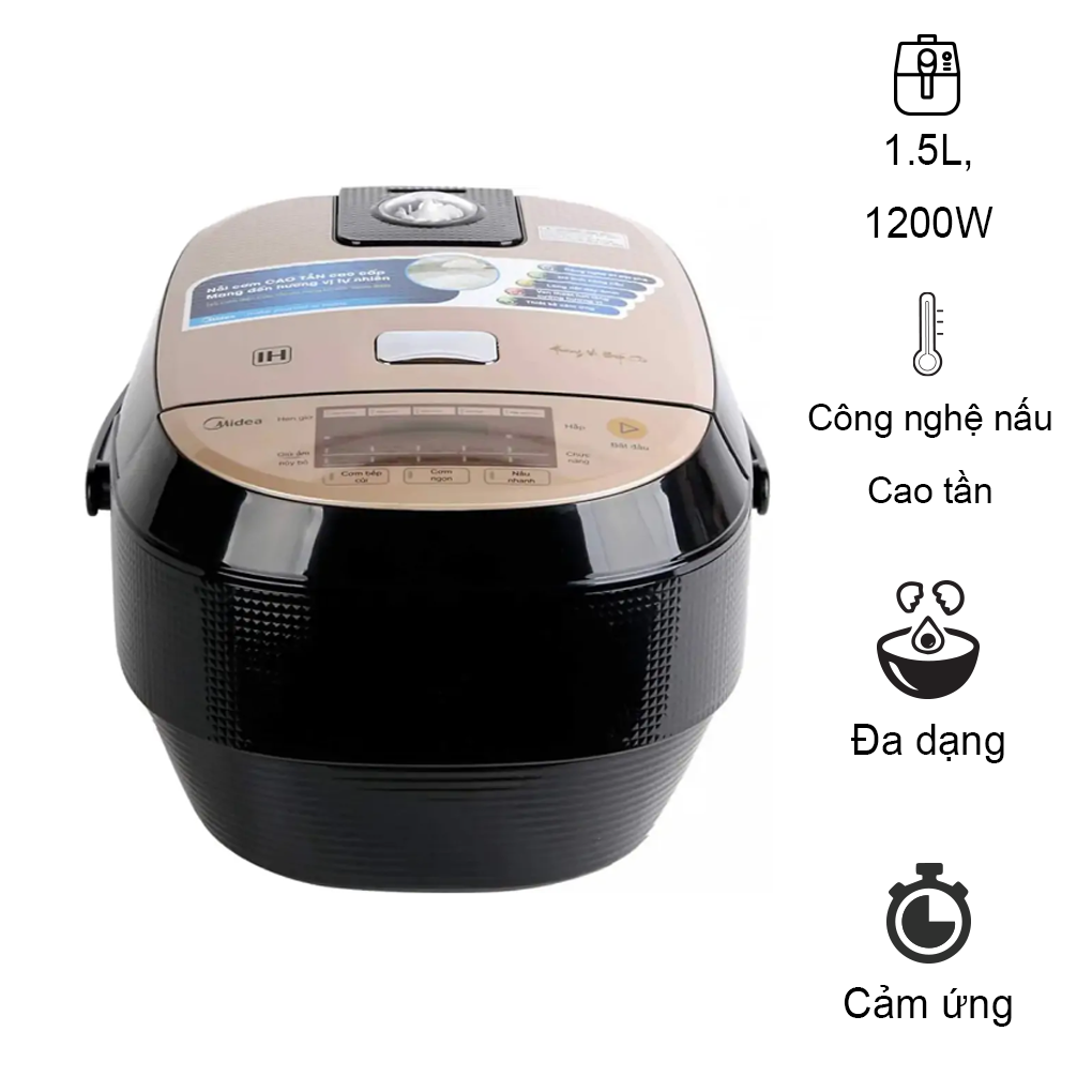 Nồi Cơm Điện Cao Tần Midea MB-HS4007 1.5 Lít