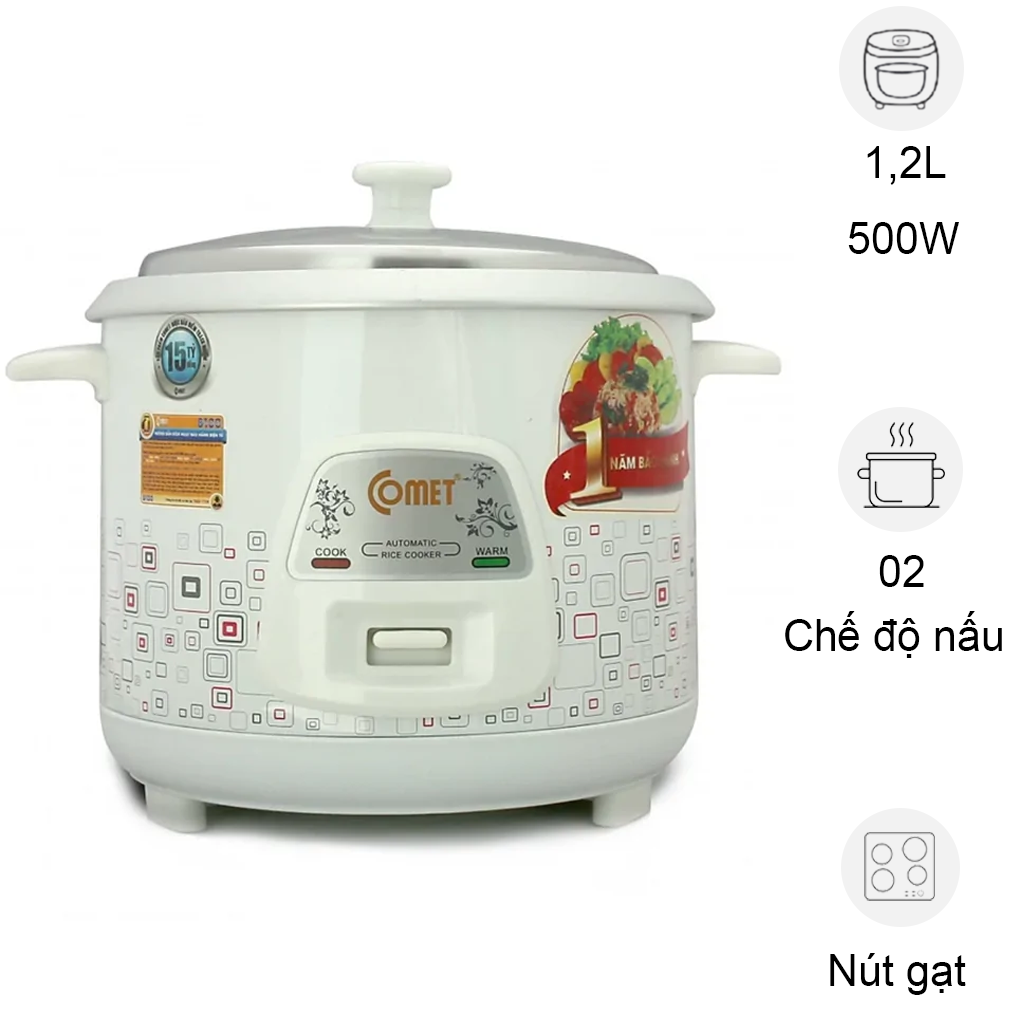 Nồi Cơm Điện Comet CM8009 1.2 Lít