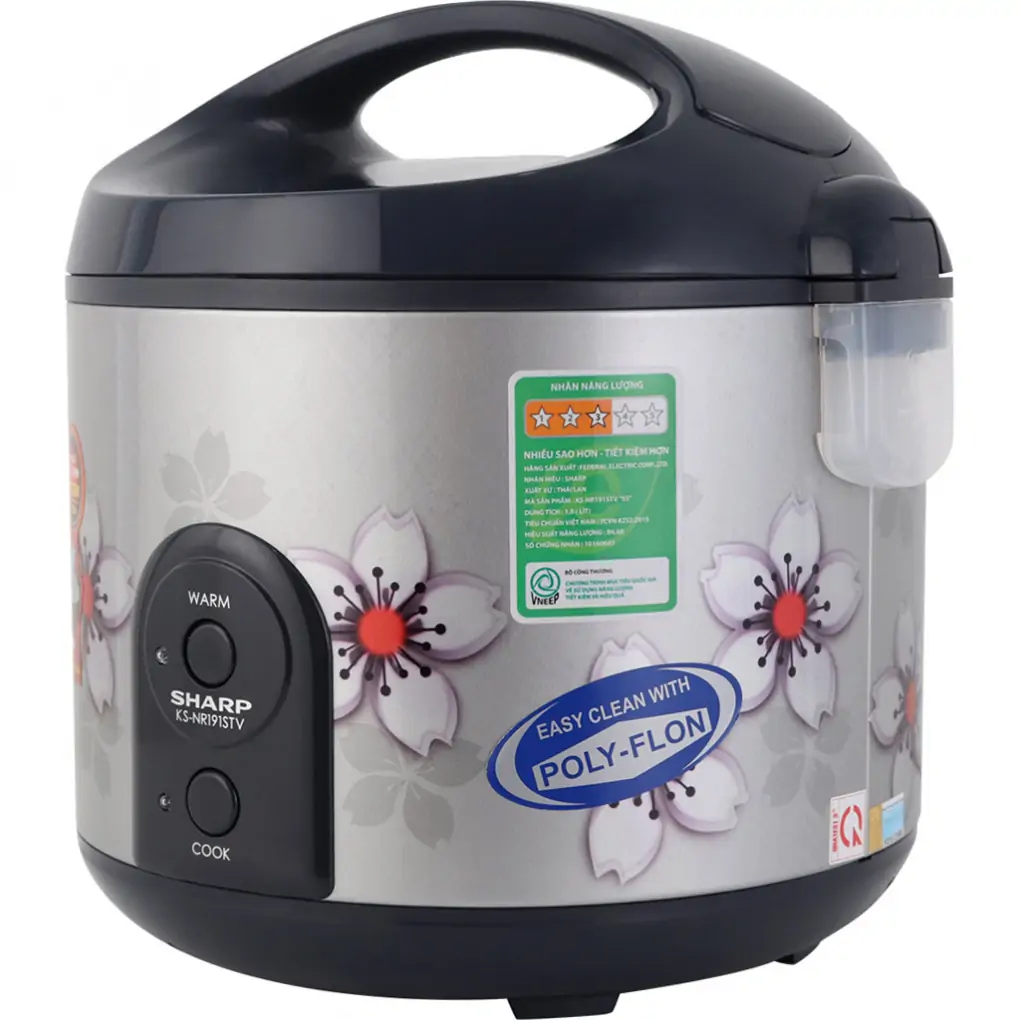 Nồi Cơm Điện Sharp KS-NR191STV "SS" 1.8 Lít 0
