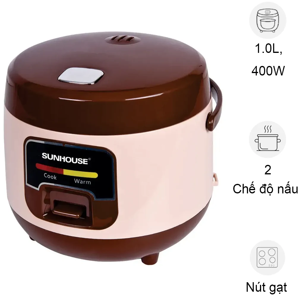 Nồi Cơm Điện Sunhouse SHD8208C 1 Lít