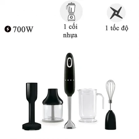 Máy xay cầm tay HBF02BLEU, màu đen 700W