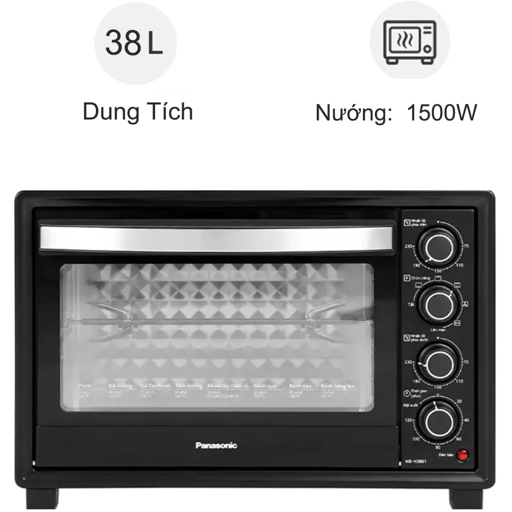 Lò nướng Panasonic NB-H3801KRA 38 lít