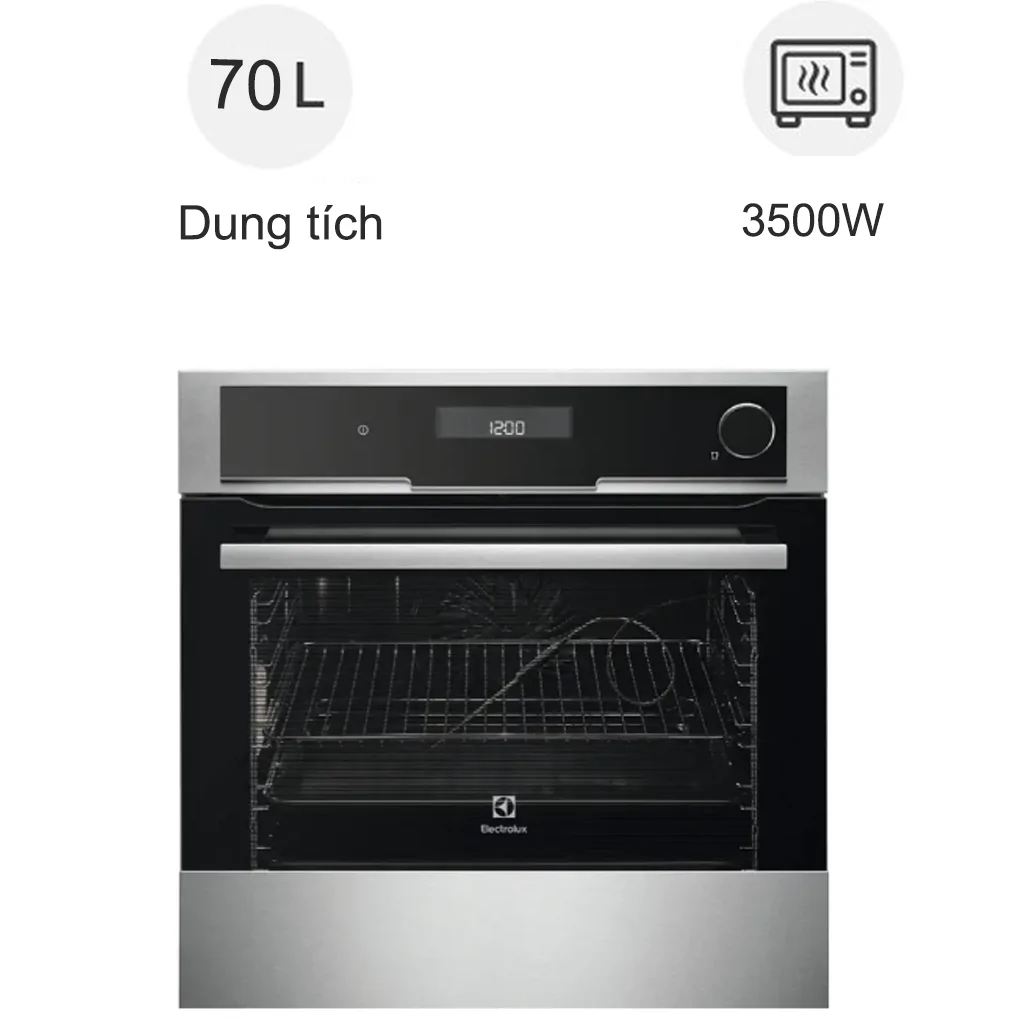 Lò nướng âm tủ Electrolux EOB8857AAX 70 lít
