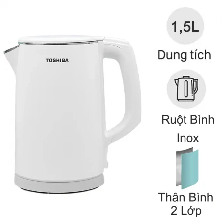 Bình đun siêu tốc 1.5 lít Toshiba KT-15DS1PV