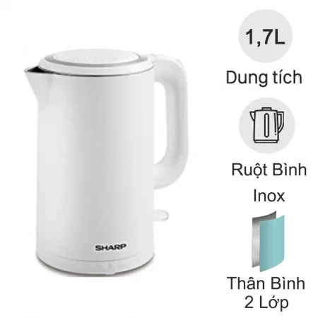 Bình đun siêu tốc 1.7 lít EKJ-17EVPS-WH