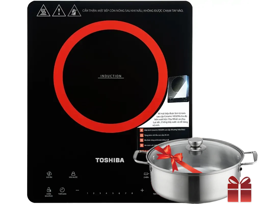Bếp điện từ TOSHIBA IC-20S2PV Tặng kèm nồi inox